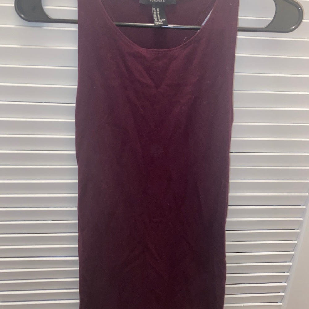 Purple racer back dress